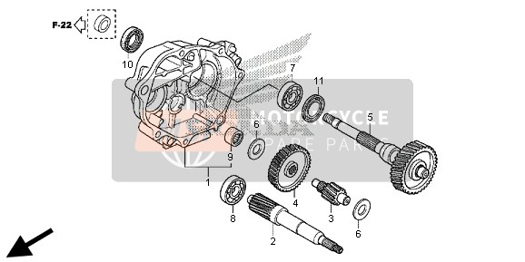 Honda SH300R 2013 TRANSMISSION for a 2013 Honda SH300R